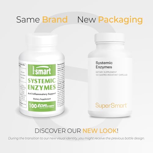 Front view of Supersmart Systemic Enzymes bottle