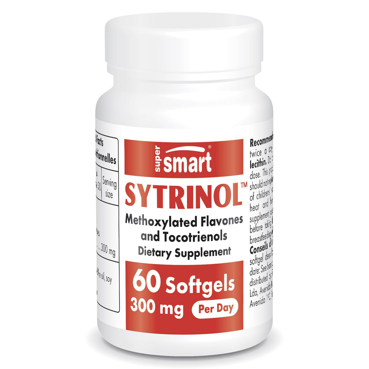 Supersmart Sytrinol 60 softgels bottle