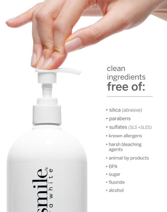 Supersmile Jumbo Whitening Pre-Rinse bottle side view