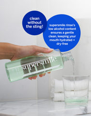Label emphasizes antibacterial protection from cetyl pyridinium chloride