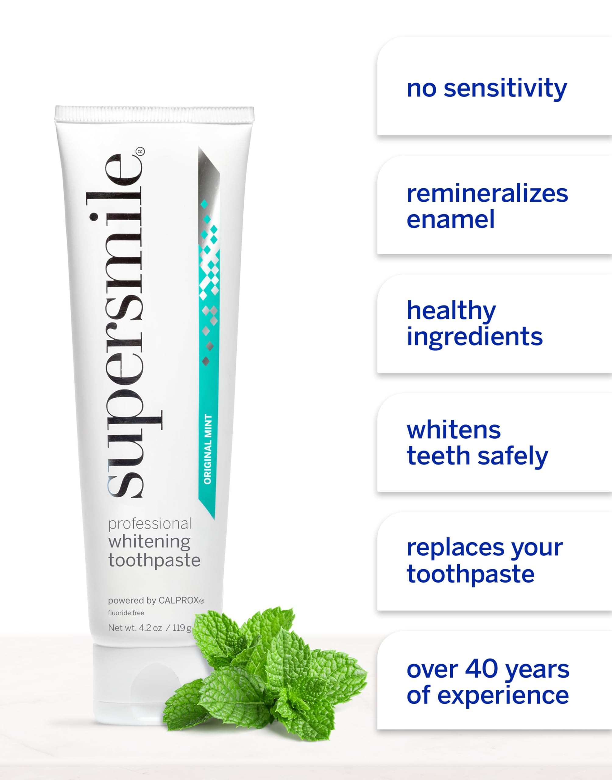 Product label with usage and safety information