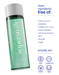 Back view of Supersmile Mint Mouthwash Pack of 2 bottles