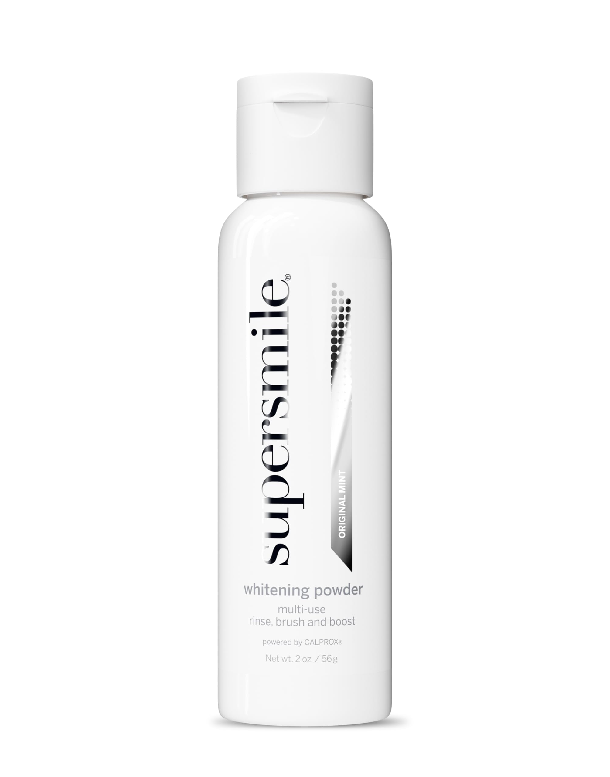 Supersmile Triple-Use Whitening Powder bottle for rinse application
