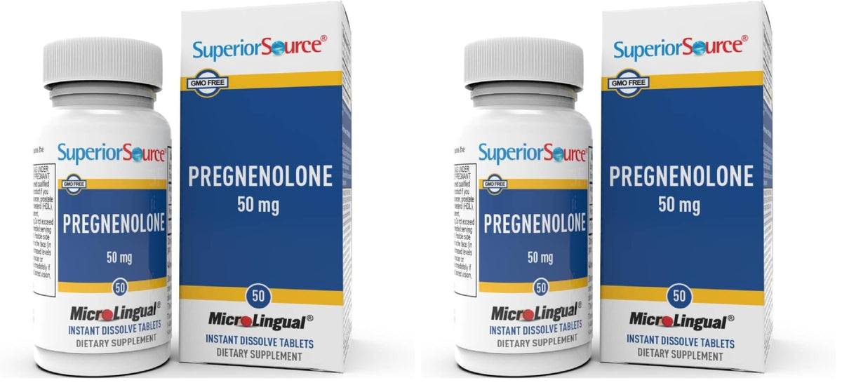 Superior Source Pregnenolone 50 mg pack of 2