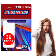 1-inch contour lace wig tape strips in a 36-piece pack