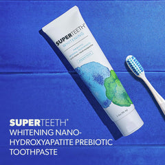 Illustration showing enamel repair with nano hydroxyapatite