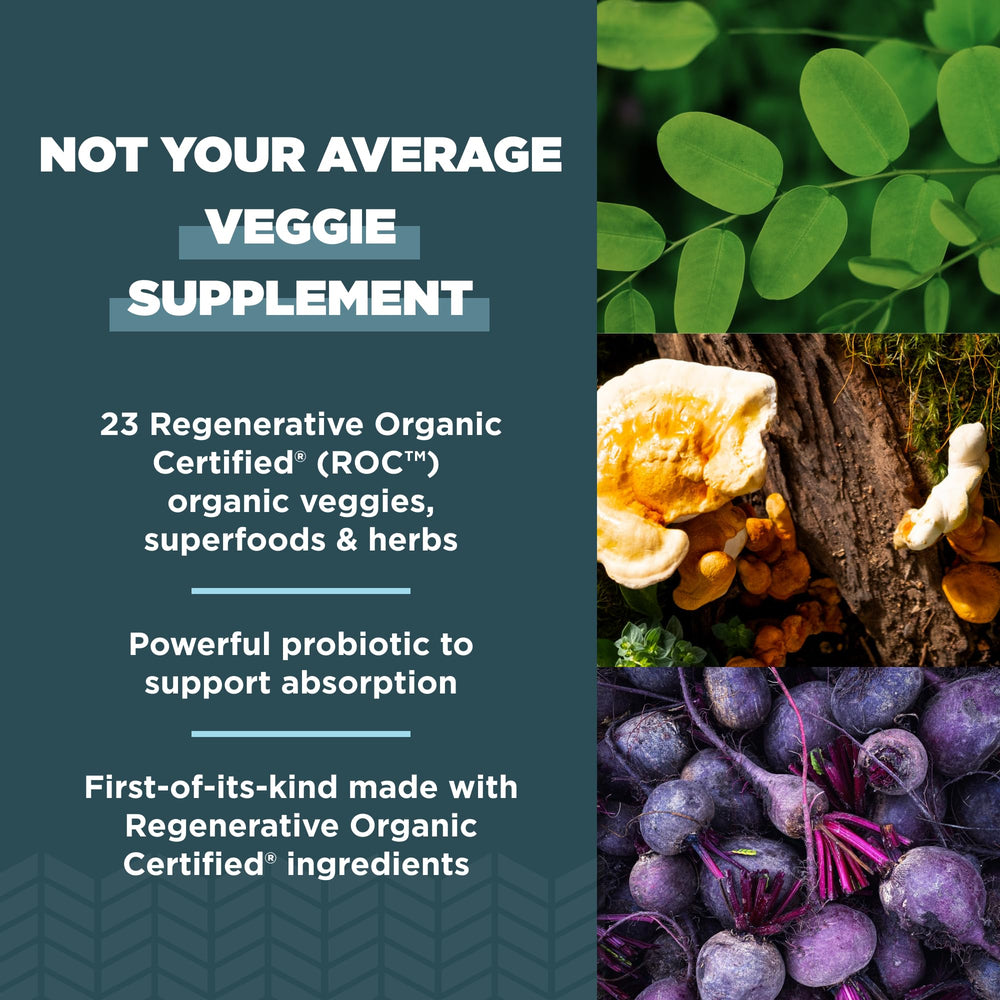 Kale, spinach and broccoli ingredients featured for SuperVeggies