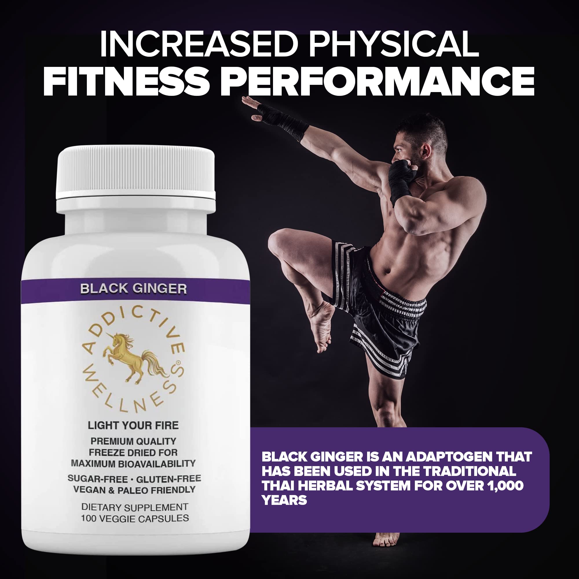 Supplement facts label showing 100 count