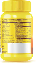 Infographic-style image listing vitamins, minerals and trace elements