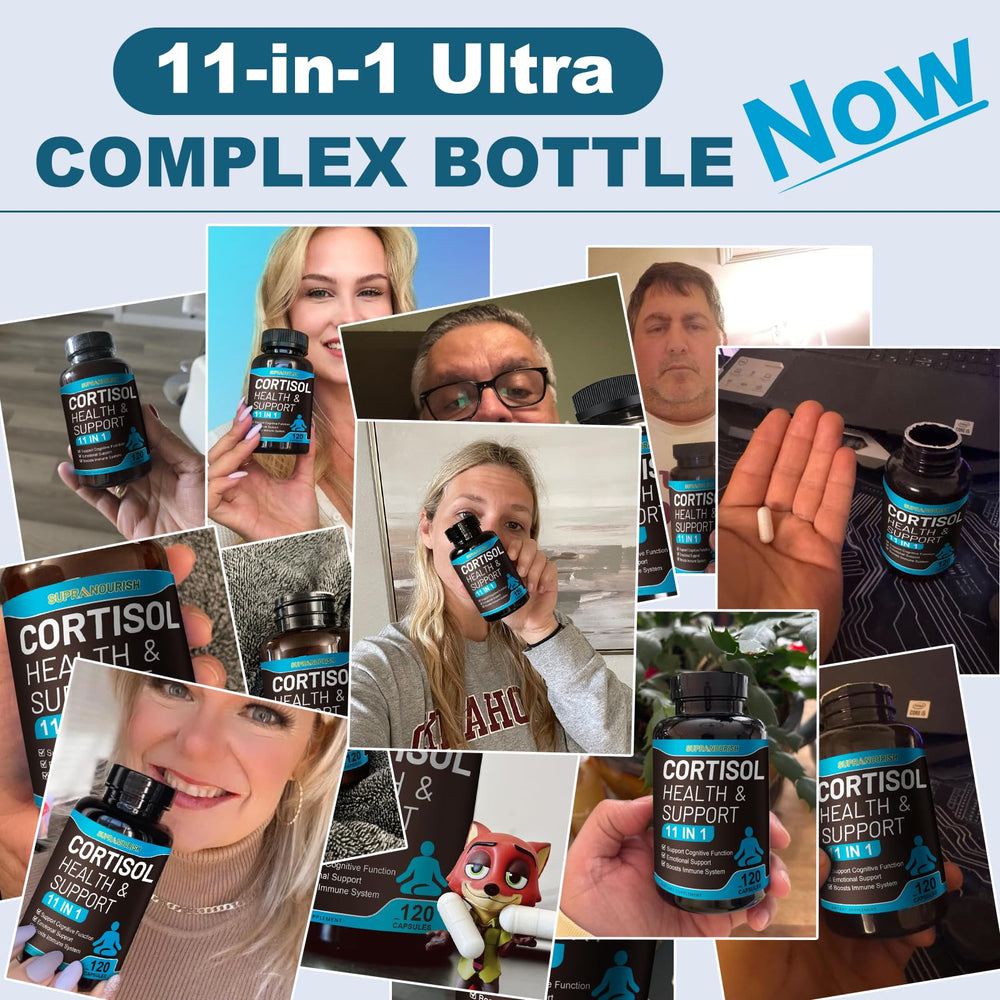 SUPRANOURISH Cortisol Manager packaging communicates USA-made quality.