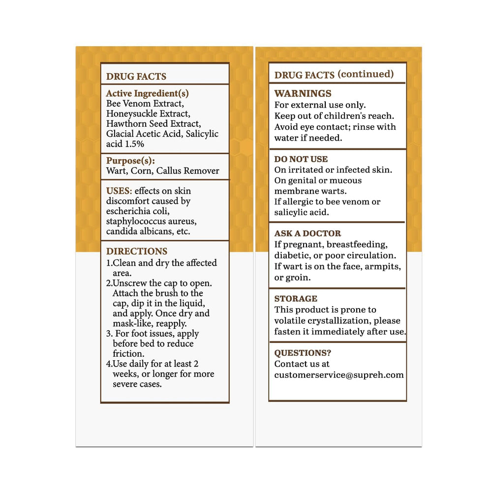 SupreH wart remover for plantar warts and sensitive areas.