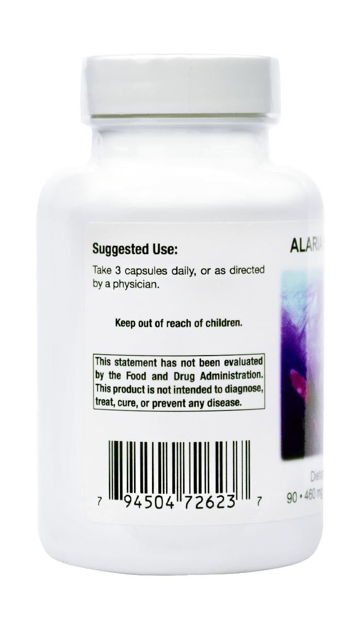 Supreme Nutrition open bottle with Alaria wakame powder visible, shows content transparency benefit