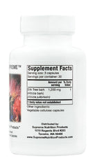 Supreme Nutrition Albizia Supreme single vegetarian capsule close-up, reveals capsule texture