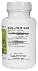 Supreme Nutrition Artemisia Supreme packaging shot emphasizing quality manufacturing standards