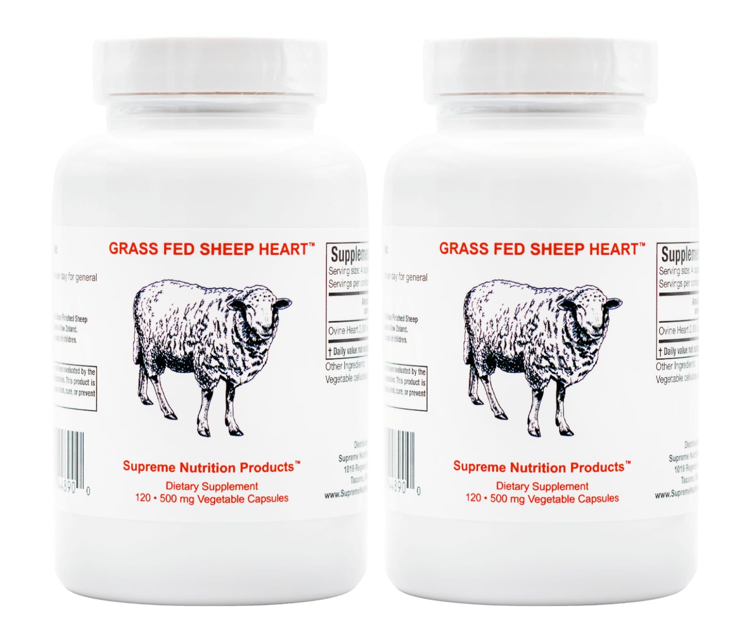 Supreme Nutrition bottle front view showing packaging and product name for clarity