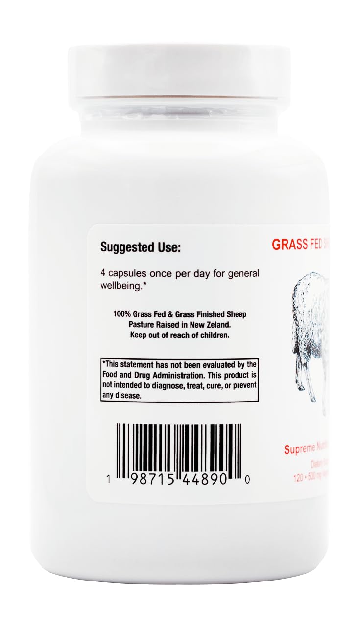 Supreme Nutrition capsules spread out to show capsule count and convenience