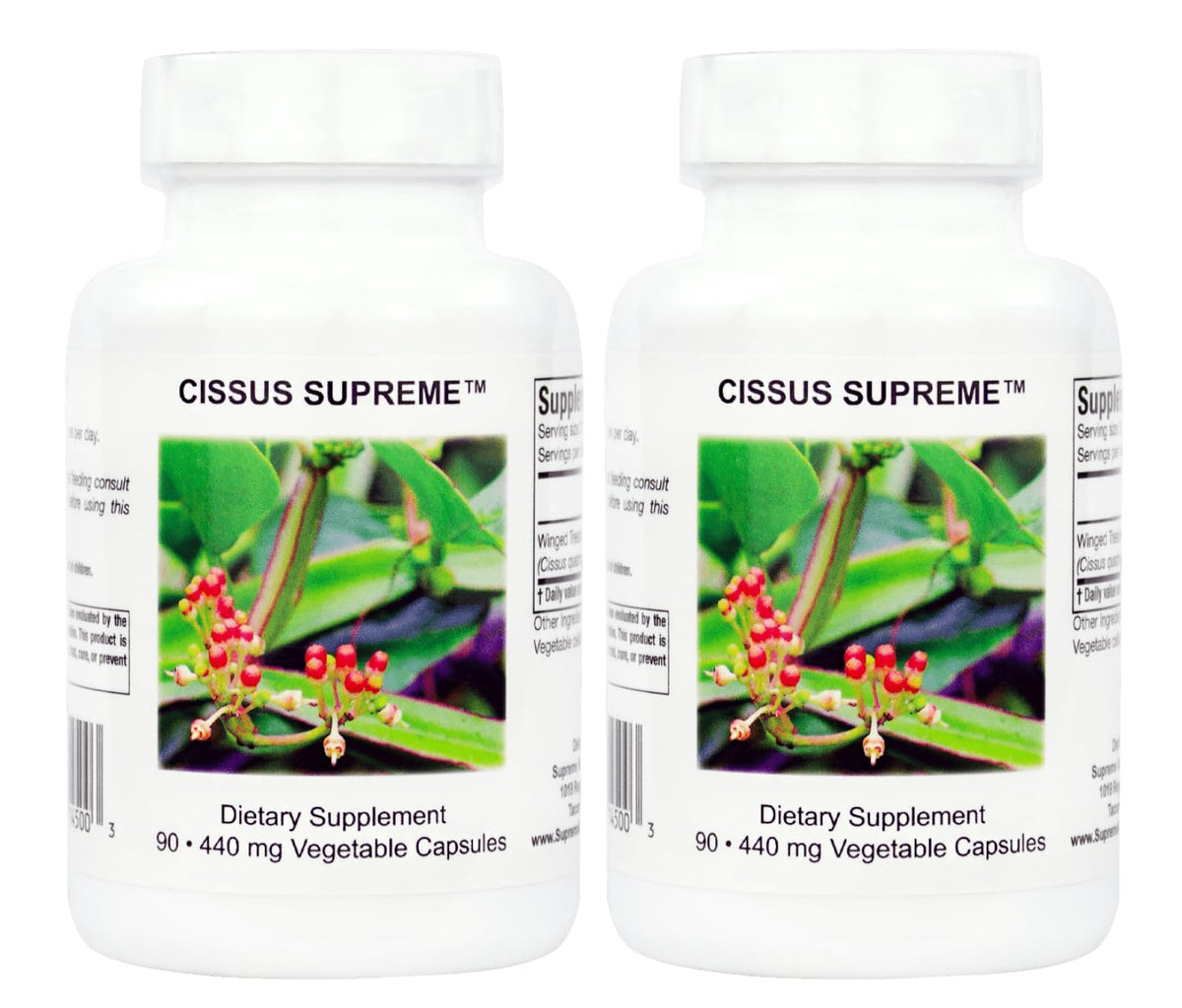 Supreme Nutrition front packaging showing two-bottle pack and clear product benefit