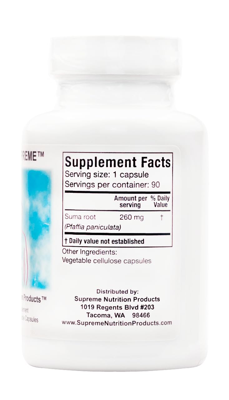 Close-up of Supreme Nutrition Endo Supreme vegetarian capsule texture highlighting pure suma root content and clean encapsulation
