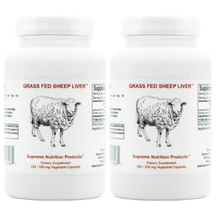 Supreme Nutrition front packaging showing grass-fed sheep liver benefits