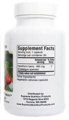 Supreme Nutrition capsules in palm showing serving size and travel-friendly scale