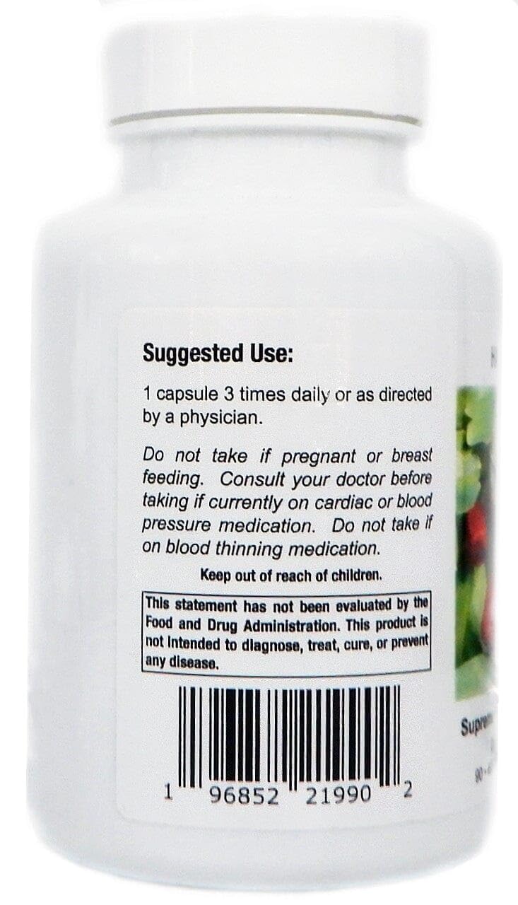 Supreme Nutrition powdered hawthorn texture displayed to show natural botanical quality