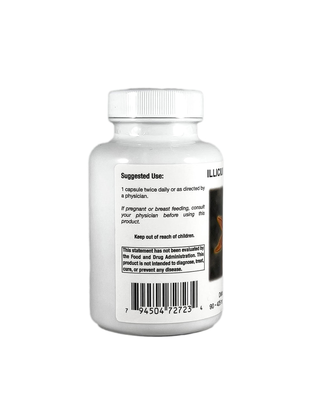 Etiqueta frontal de Supreme Nutrition Illicium Supreme destacando pureza y sin aditivos