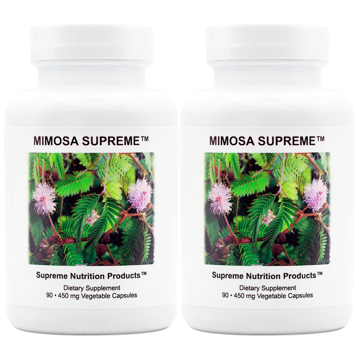 Supreme Nutrition Mimosa Supreme bottle front showing clean label for daily use