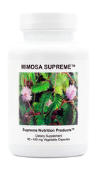 Supreme Nutrition Mimosa Supreme front packaging shows label and capsule count benefit clarity