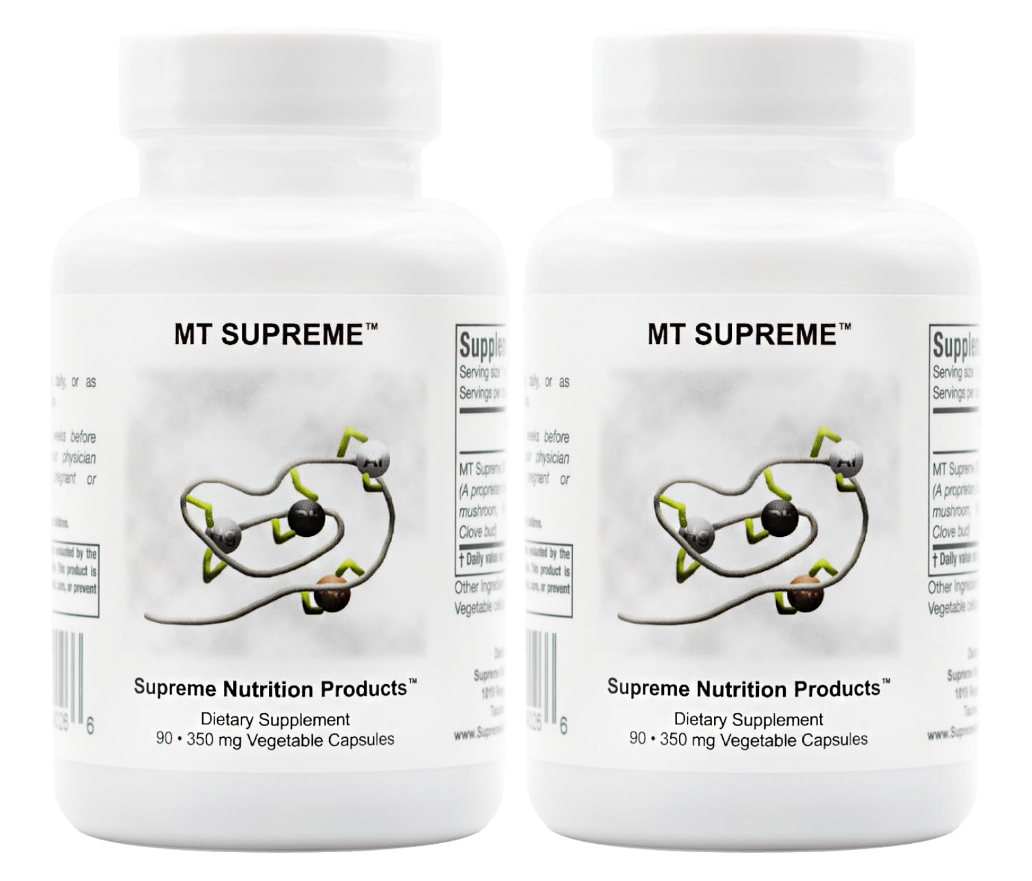 Supreme Nutrition front bottle view showing label and pack benefits