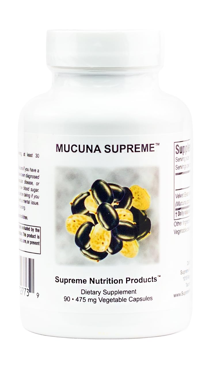 Supreme Nutrition product front packaging showing bottle and branding benefit purity