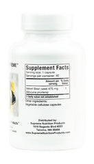 Two-bottle scale comparison of Supreme Nutrition Mucuna Supreme conveying supply size