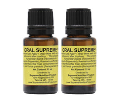 Supreme Nutrition Oral Supreme two-pack with clear packaging label for easy identification.