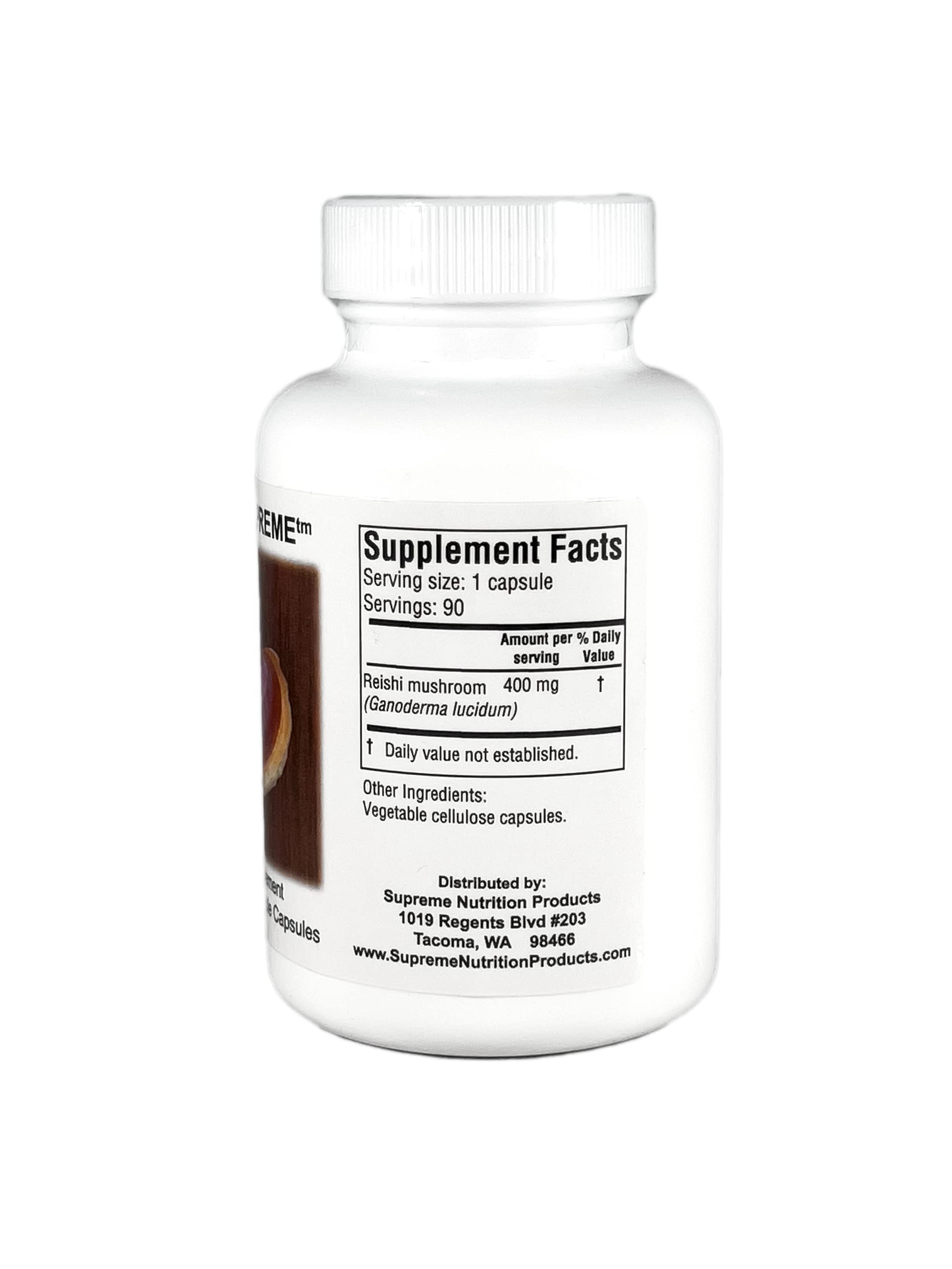 Supreme Nutrition capsule close-up revealing vegetarian texture and purity benefit