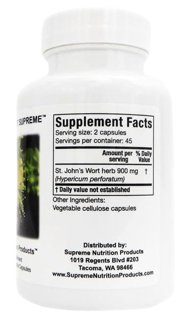 Supreme Nutrition open bottle revealing vegetable capsules for easy dosing