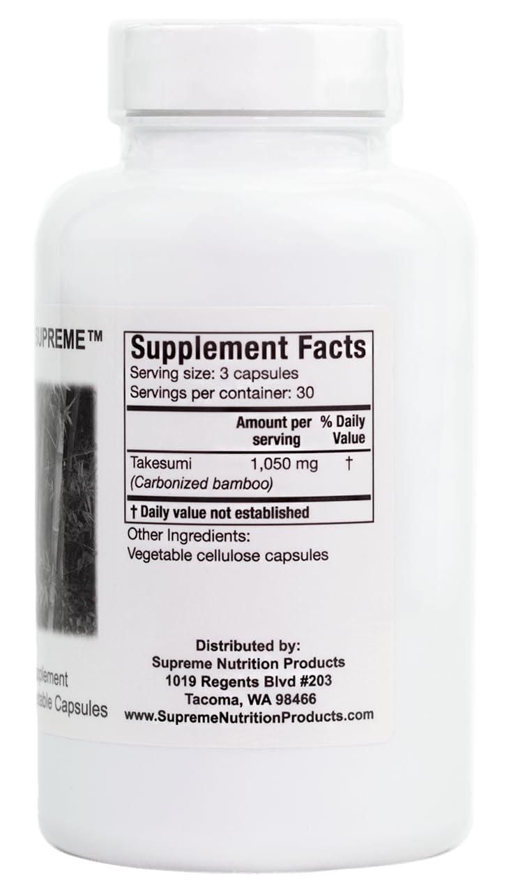 Close-up of Takesumi charcoal powder texture inside capsule demonstrating fine purity