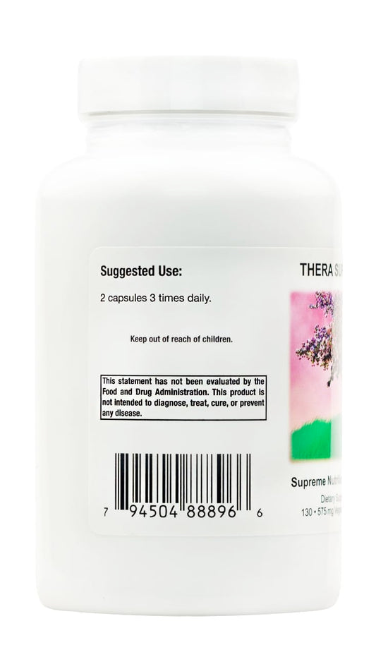 Supreme Nutrition Thera Supreme close-up of a vegetarian capsule highlighting pure herb contents