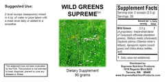 Supreme Nutrition close-up of fine wild greens powder texture for easy mixing benefit