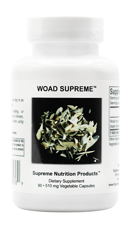 Supreme Nutrition front packaging showing label and capsule count, clear quality cues