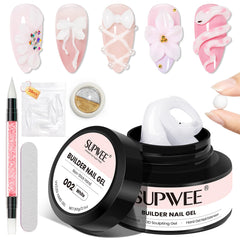 SUPWEE 3D gel art 60g white bottle for long-lasting home sculpting