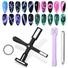 Supwee cat eye magnet kit: versatile designs for creative nail art at home