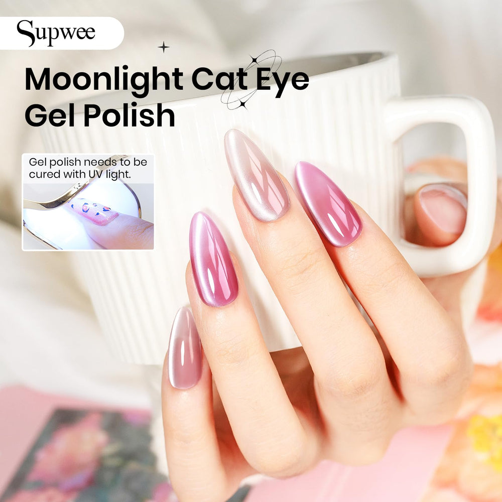SUPWEE Cat Eye Gray Sky bottle demonstrating glossy cat-eye shine.