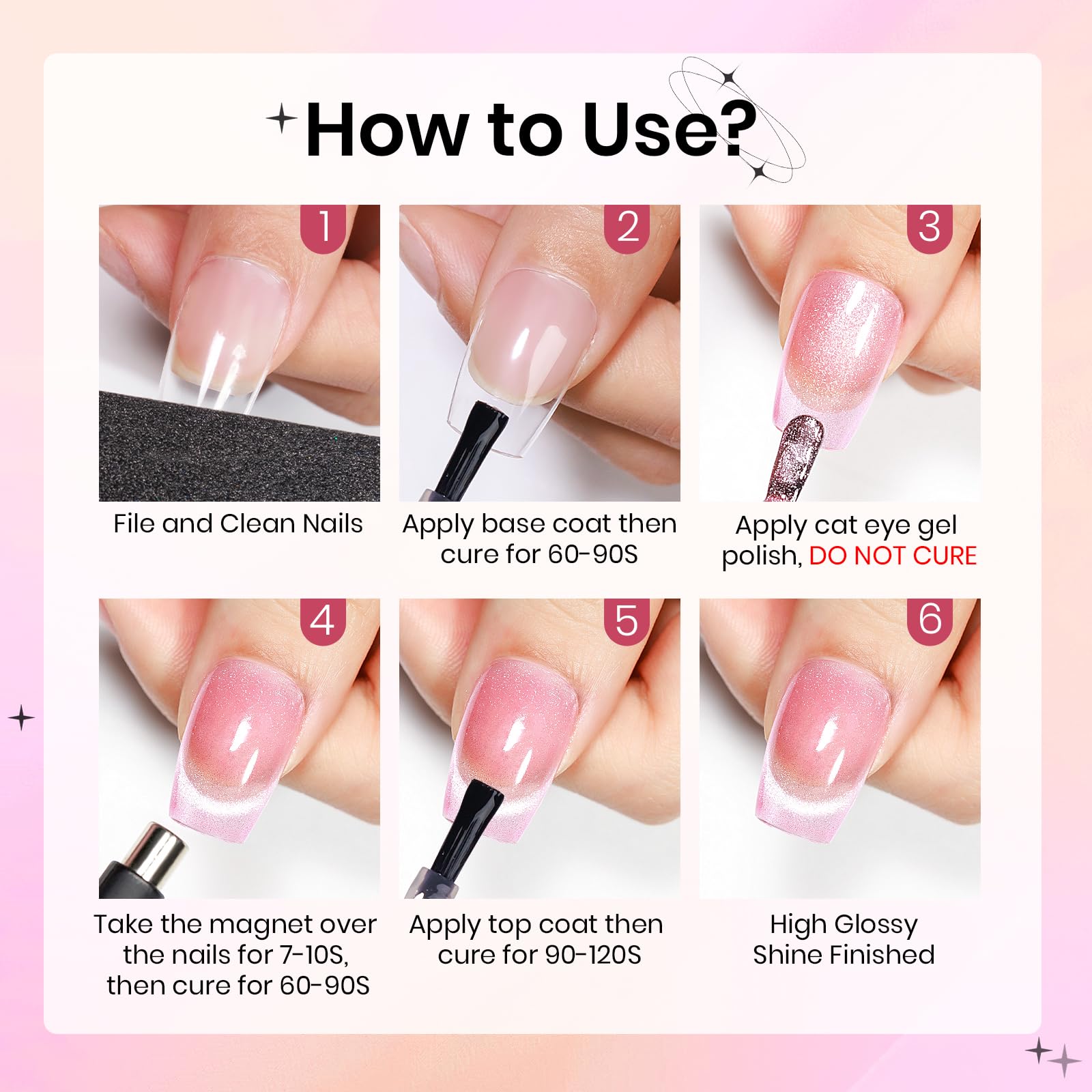 SUPWEE six-color set box for convenient home manicure.
