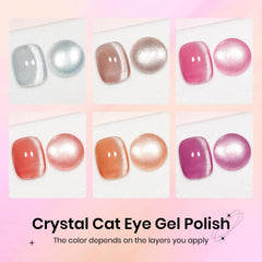 SUPWEE Cateye gel pink glitter bottle for versatile nail art.