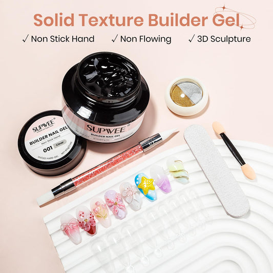 SUPWEE chrome powder for glossy nail art accents.