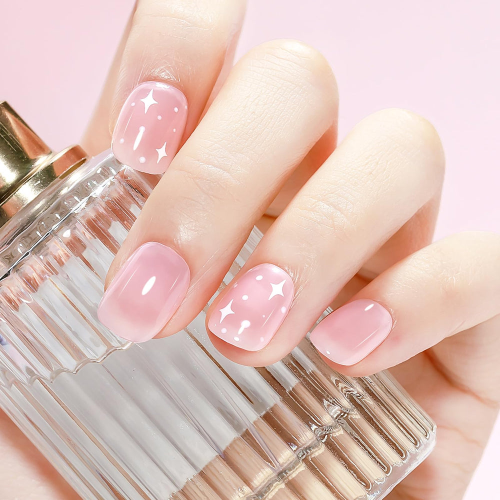 SUPWEE Jelly Nail Polish Set red shade swatch for bold accents and quick-dry confidence.