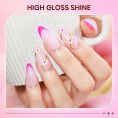 SUPWEE glossy finish swatch emphasizes long-lasting high shine.