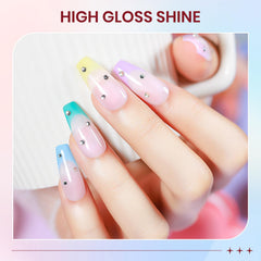 SUPWEE pastel nail polish green swatch adds subtle, stylish brightness.