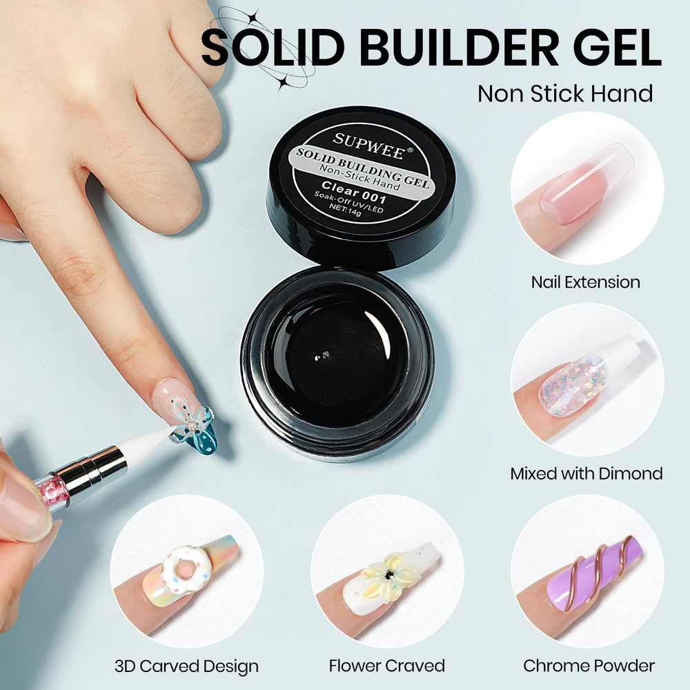 SUPWEE Rhinestone Nail Glue securely anchors gems for sparkling accents.