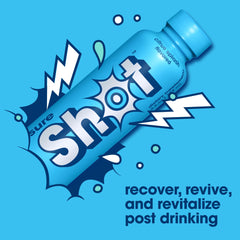 Nutrition panel visible on Sure Shot Citrus Splash bottle