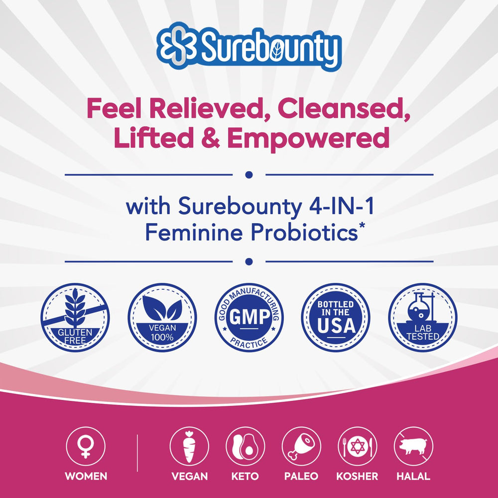 Boxed Surebounty Probiotics for Women 60-count pack (Pack of 2)